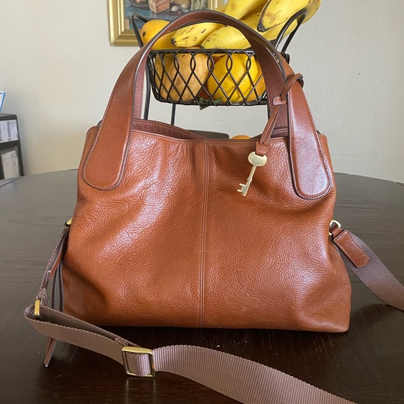 Fossil Handbags - Fossil maya satchel leather crossbody handbag